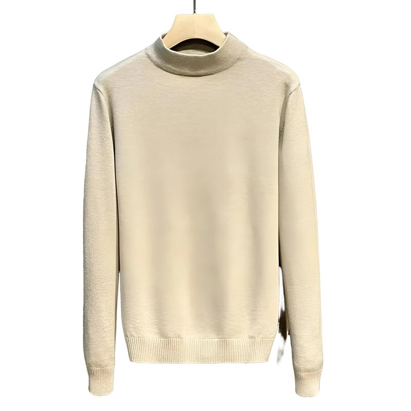  Áo Len nam nữ cổ 3 phân sợi dệt kim cao cấp U.M.A trẻ trung năng động ấp áp thanh lịch   POLOUMAOR   Ôm gọn Trơn Menswear Trắng Lưng Cao Cổ Tròn Lưng Cao Cổ Tròn 