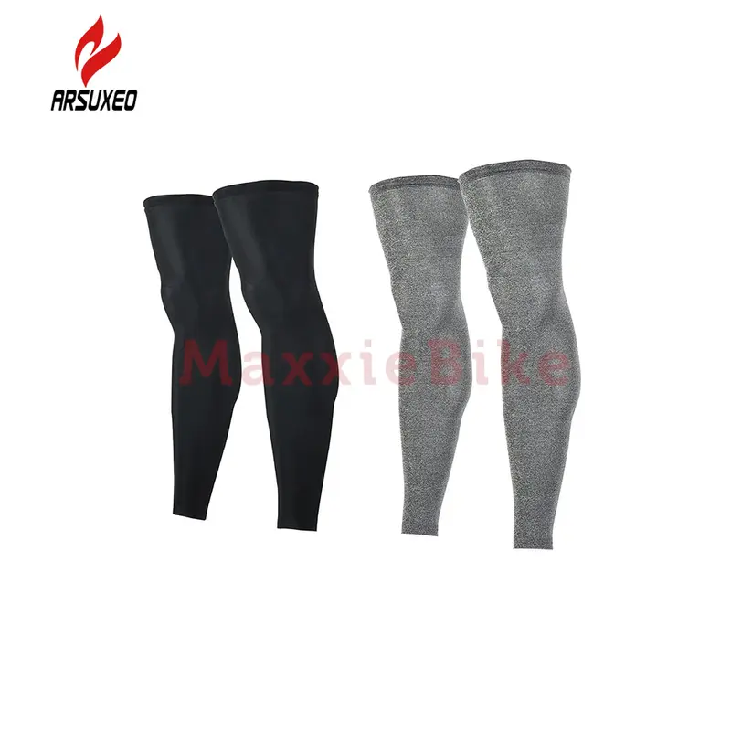 ARSUXEO Manset Kaki Sepeda Leg Sleeve Warmer Sun Screen Legging Cycling Outdoor Sports TT01 4