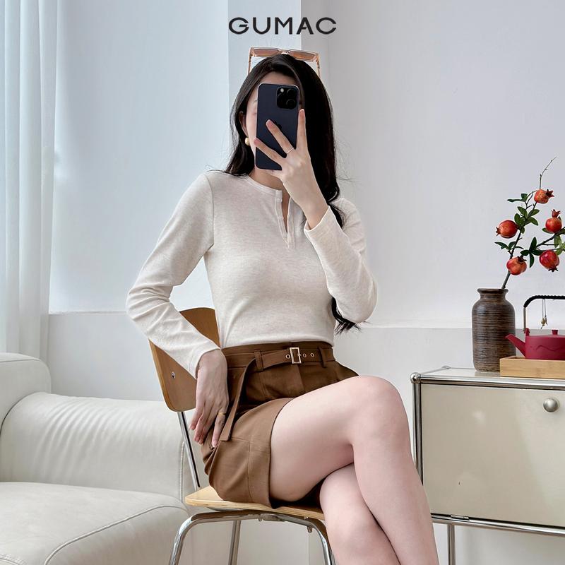 GUMAC - Quần ngắn rã dọc SHE12021 Nữ  Women 6