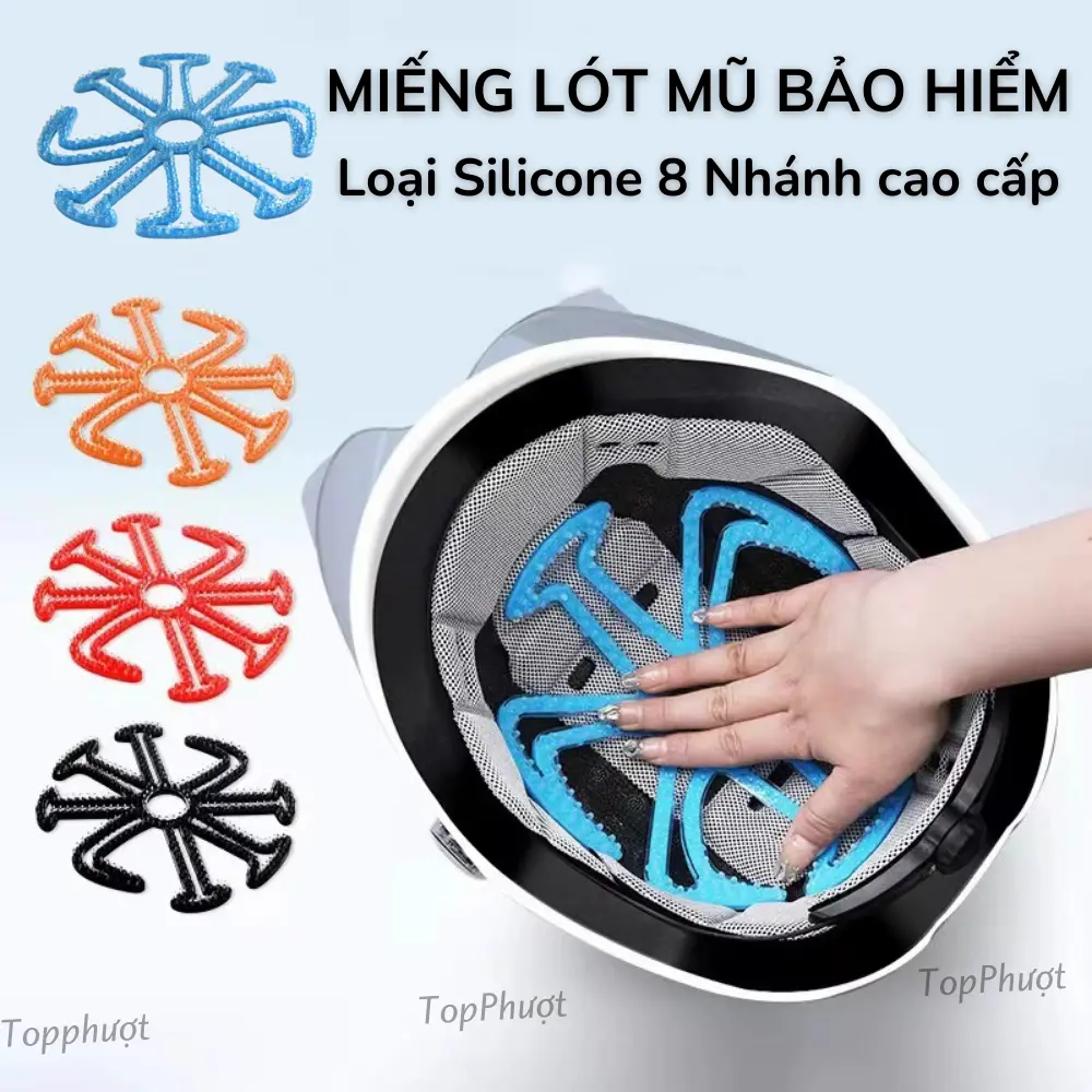 Lót mũ nón bảo hiểm Silicon chống nóng, chống biến dạng, thông thoáng, Tấm lót mũ bảo hiểm xe máy, có lỗ thông hơi