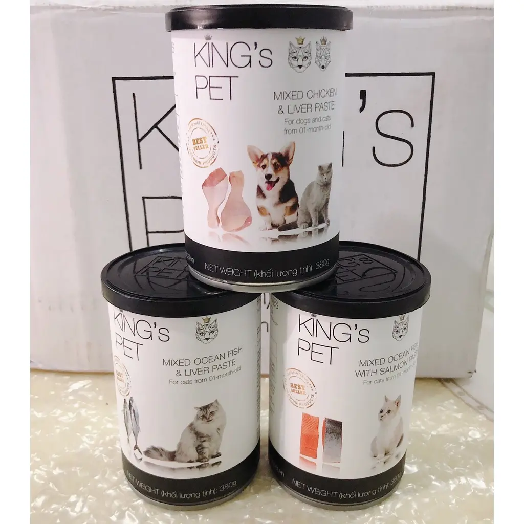 Pate Kingpet 380gr cho chó và mèo
