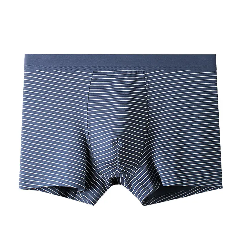Đồ Lót Thoải Mái Cho Nam, Boxer Đùi Cotton Vải Modal, Thoáng Khí, Ngoại Cỡ, Thiết Kế Kẻ Sọc, Quần Lót Boxer, Kiểu Đầu Sịp Quần Boxer Menswear quần  lót  đùi