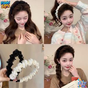 ที่คาดผมจีบตาข่ายคุณภาพสูง สำหรับผู้หญิง เหมาะสำหรับด้านบน ของศีรษะ สวมใส่ทุกวัน ดีไซน์ทันสมัย หรูหรา เหมาะสำหรับผู้หญิง สต็อกในปี 2025