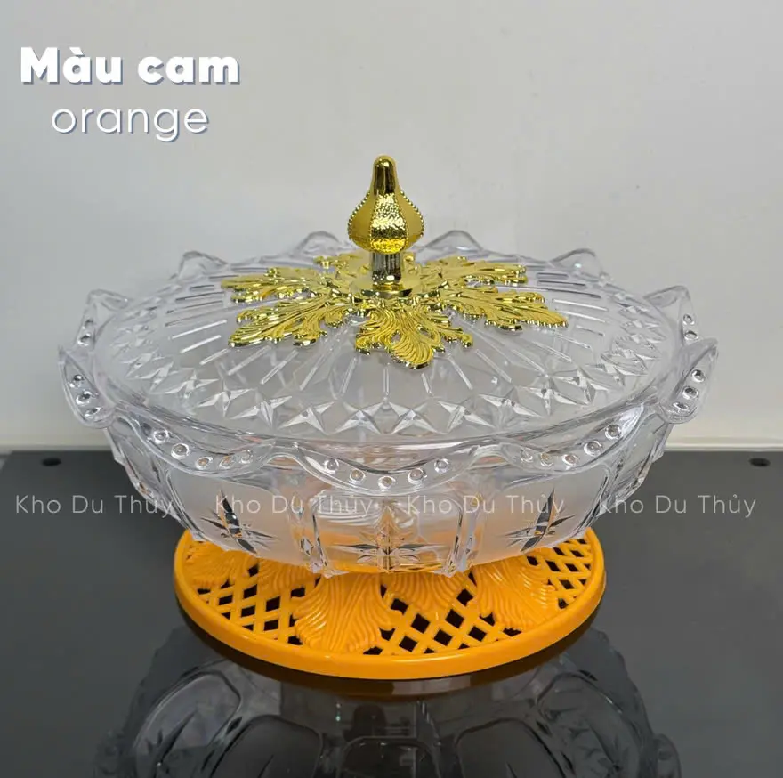Hộp Mứt Tết Đế Xoay 5 ngăn 2025 - Đủ Màu Sắc