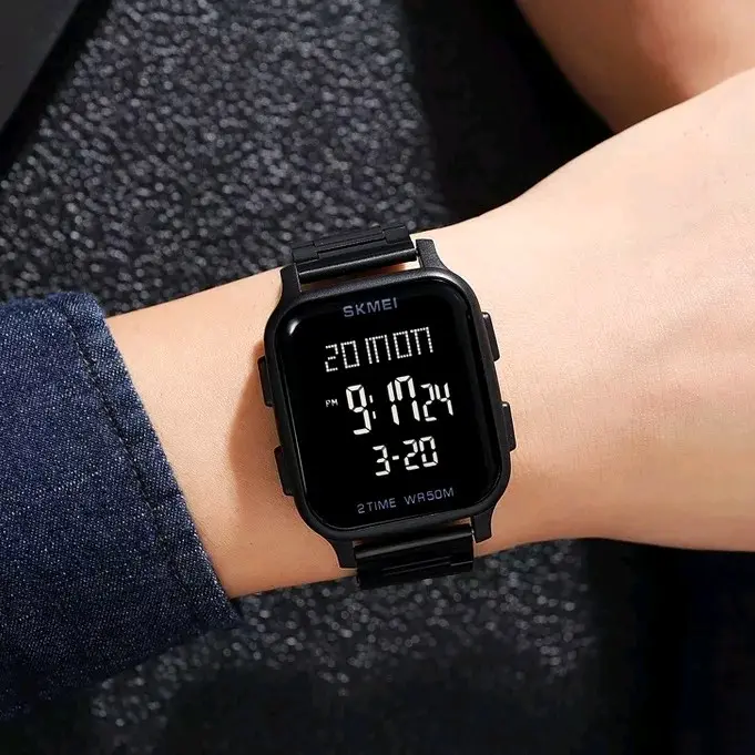 SKMEI 1859 | JAM TANGAN PRIA DIGITAL SPORT | RANTAI STAINLESS STEEL 0