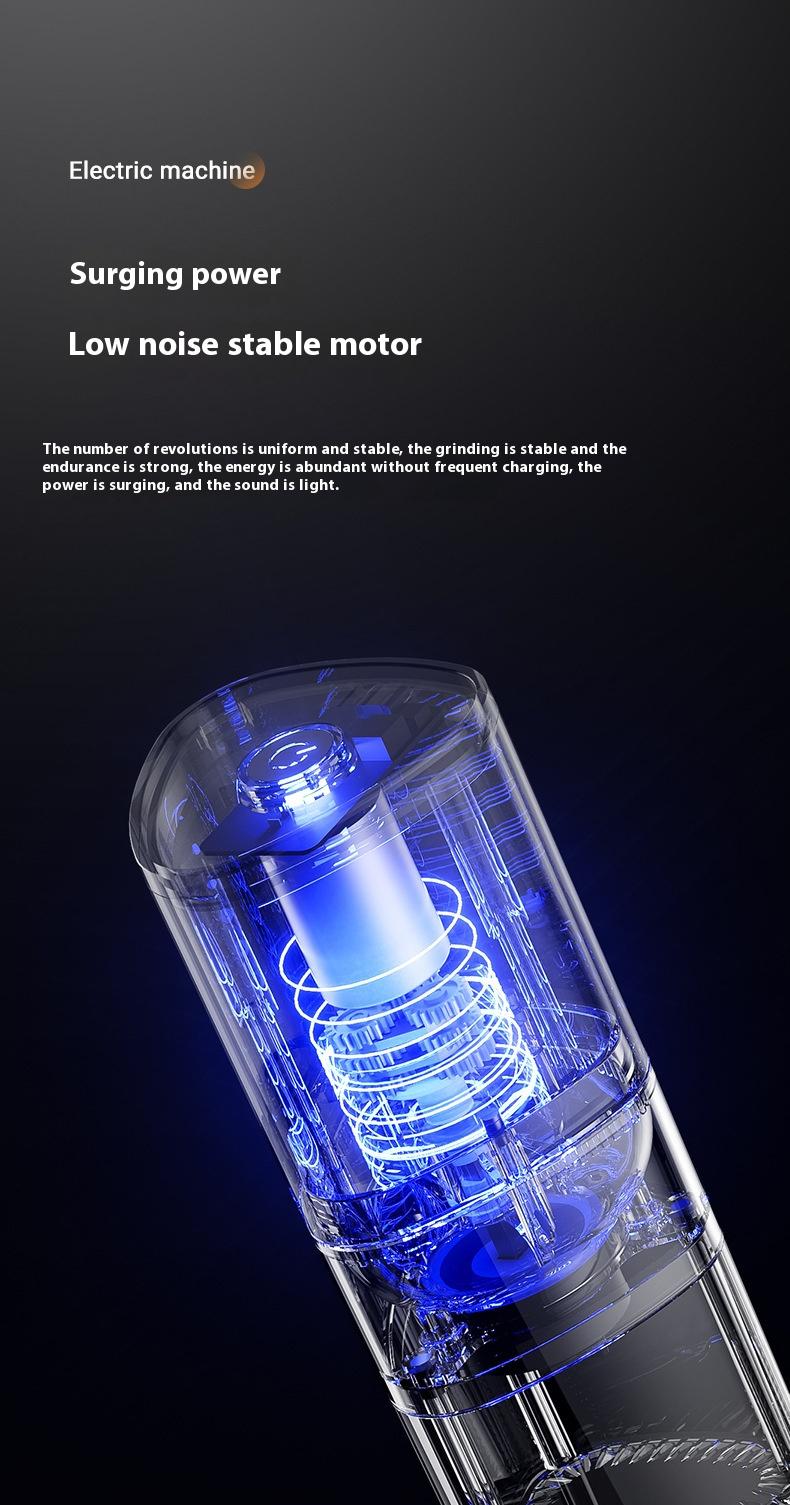 Product Introduction of Electric Coffee Bean Grinder Ultra-Fine Powder Machine Household Small Automatic Grinder Hand-Cranked Cross-Border Coffee Machine 6