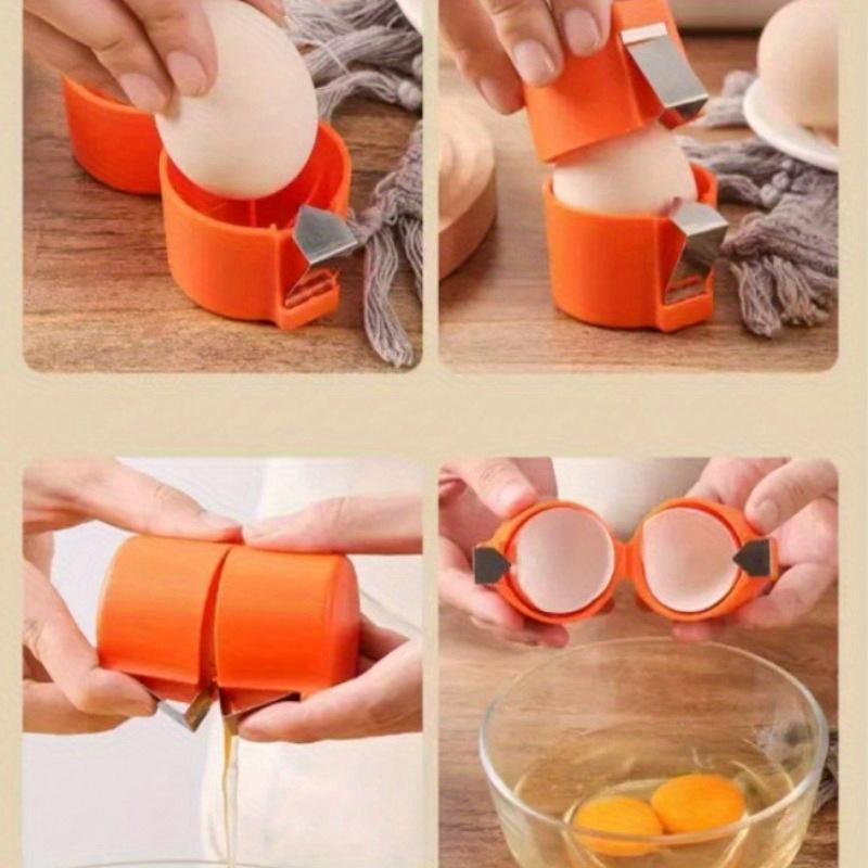 Easy-Peel Egg Opener - Portable, Quick Shell Separator for Kitchen & Dining Use Utensils Plastic 3