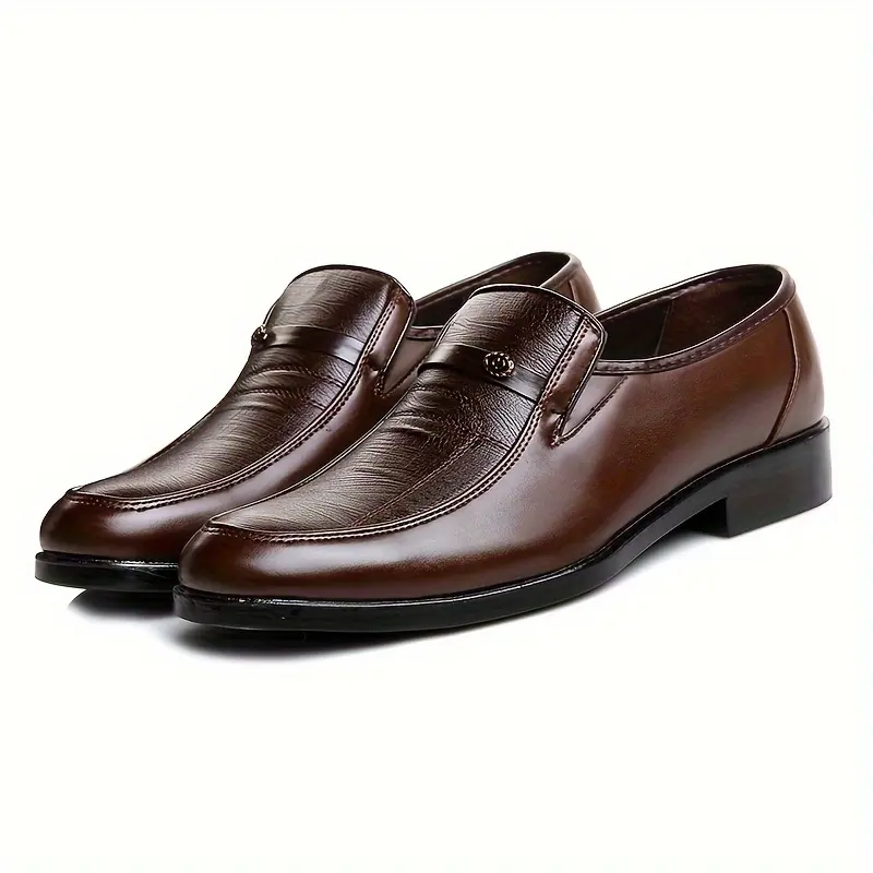 Fashion Men Dress Shoes Slip on Business Style Classic Men Formal Shoes Solid Male Work Shoes for Men Designer 8