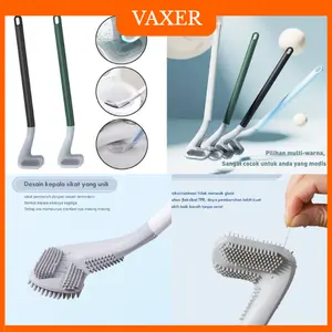 Golf Brush Toilet Sikat WC Silikon Gagang Nyaman Kepala Silikon Fleksibel Masuk Sudut Dalam Pembersih Kloset Anti Bau Anti Gores Cepat Kering Alat Kebersihan Kamar Mandi Serbaguna Kuat Tahan Lama Praktis