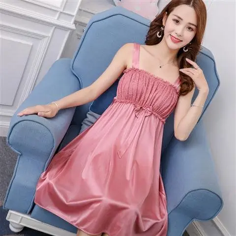 Váy ngủ hai dây trẻ trung xinh xắn 228M , Đầm ngủ , Đầm mặc nhà Women Dress 3