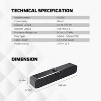 Gambar Fantech GS206 Speaker Gaming Wired GROOVE BAR LITE GS206 Non RGB Mimimalist Super Bass Wired Mode dari KomputerMedan OS Kota Medan 4 Tokopedia