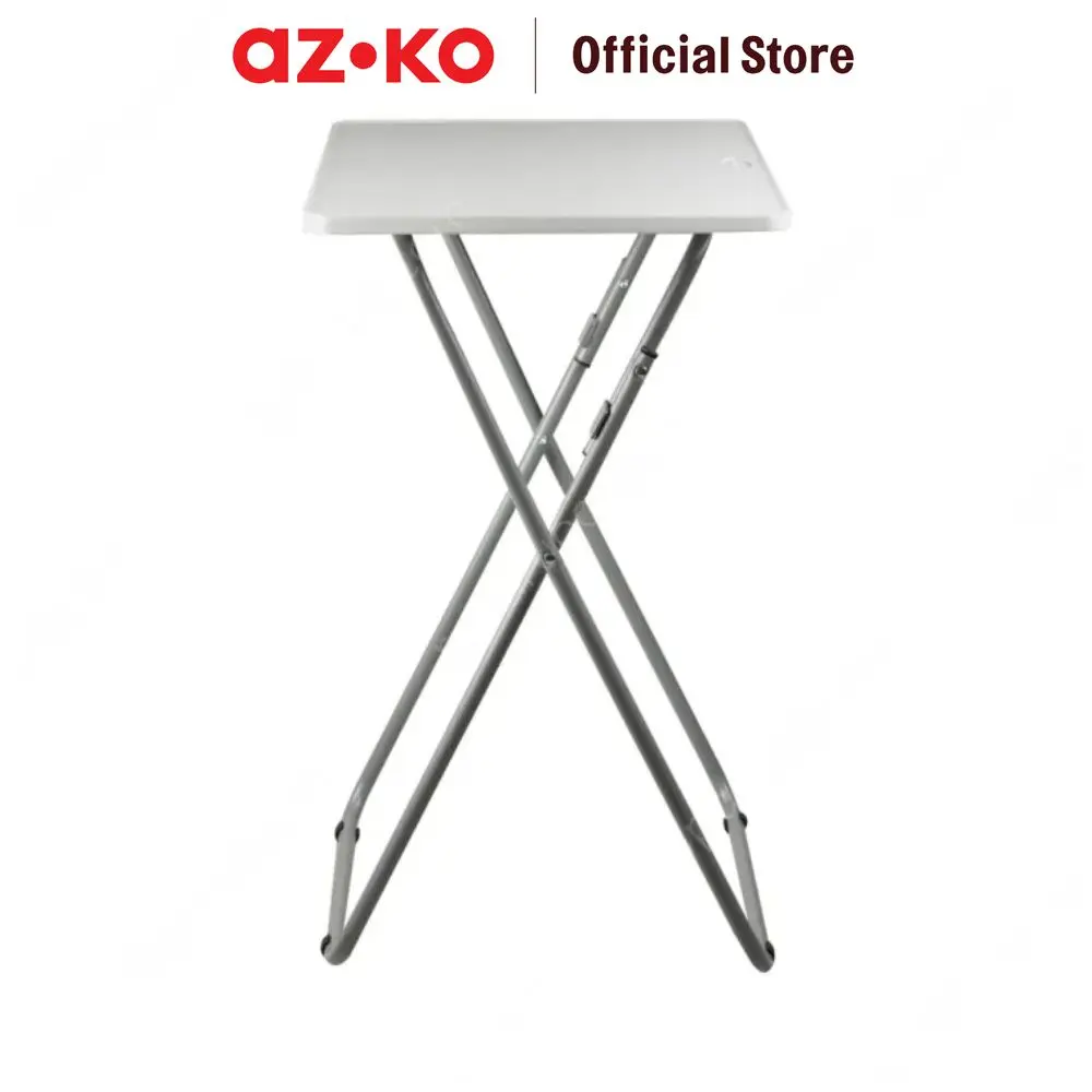 AZKO Krisbow Meja Lipat Personal - Putih/Abu-Abu Meja Serbaguna Folding ...