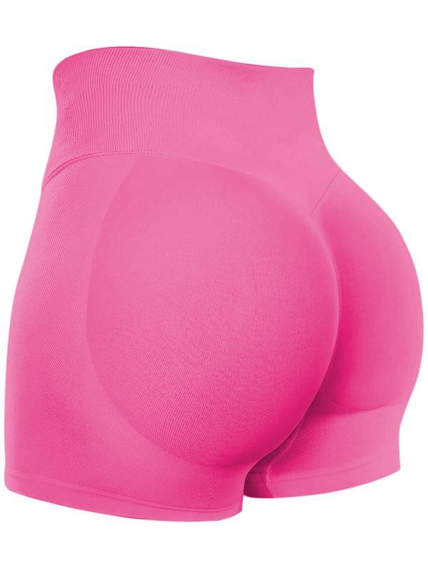 Women's Solid High Waist Gym Shorts, Casual Comfy Breathable Skinny Shorts for Yoga Gym Workout Running, Ladies Sportswear for All Seasons 7
