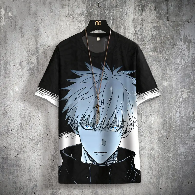 Áo Phông Anime, Thiết Kế Manga Jujutsu Kaisen Mới, Áo Ngắn Tay, Unisex, Cosplay Gojo Satoru Yuji, Áo Sơ Mi 3D Thời Trang, Thường Ngày, Ngoại Cỡ, Năm 2025 5