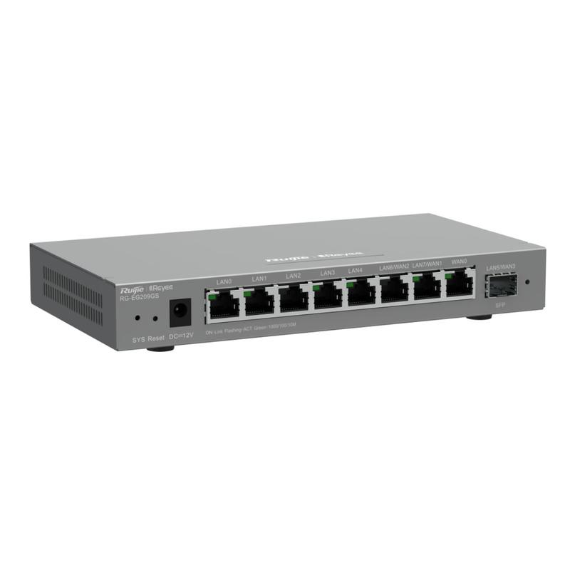Cân bằng tải quản lý qua app 200 user Smart Gateway, Ruijie RG-EG209GS eg209GS (chính hãng)
