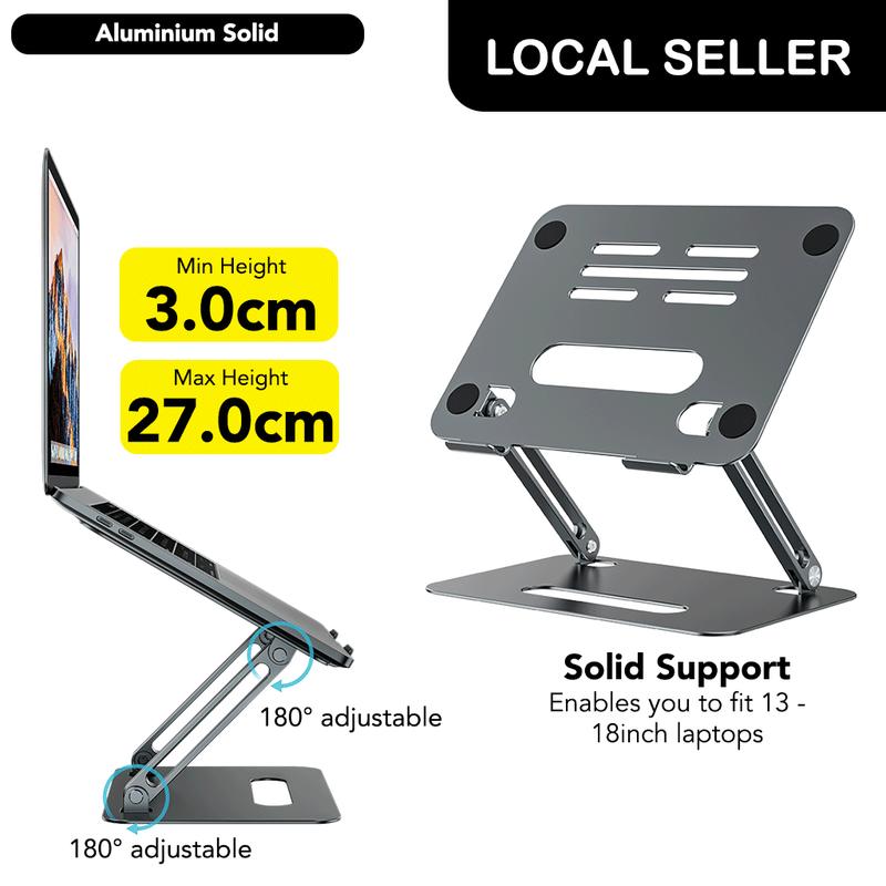 Heibox Laptop Stand Aluminium Metal ABS Ergonomic for Notebook - TikTok ...
