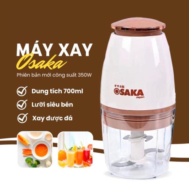 Máy xay thịt cá đa năng Osaka , máy xay đa năng xay tỏi ớt mini cầm tay dung tích 750ml Tiện Lợi