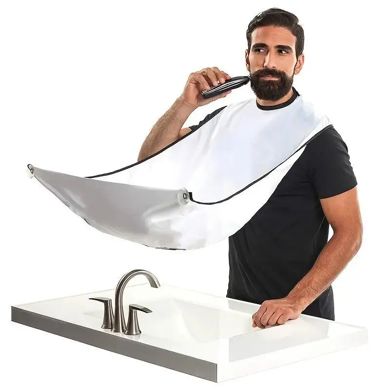Beard Shave Apron, Beard Trimming Apron, Hair Trimming Cloak, Hair Trimming Apron for Men, Heatless Styling Tools for Home & Salon Use
