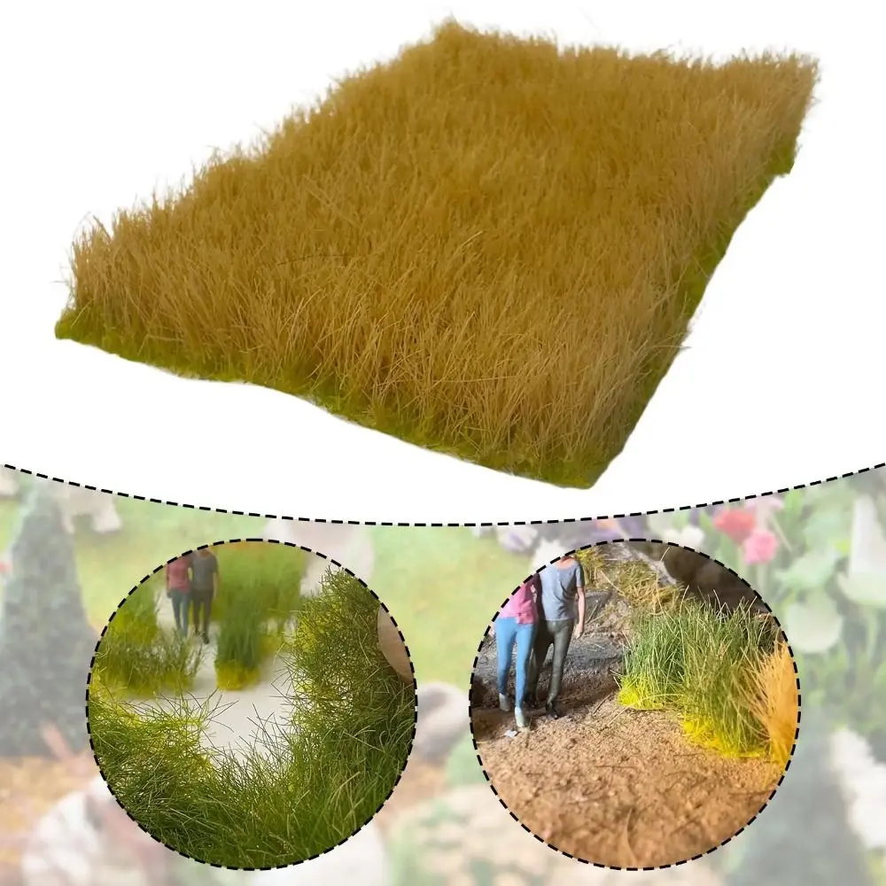 DIY Accessory Height 12mm Artificial Grass Tufts Hand Tear Simulation ...