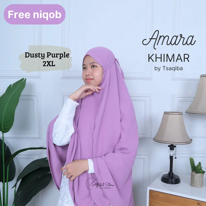 Free Niqab Khimar Instani Muslim Jilbab HiJAB   - Amara Airflow Bergo  Kerudung  Syari 2