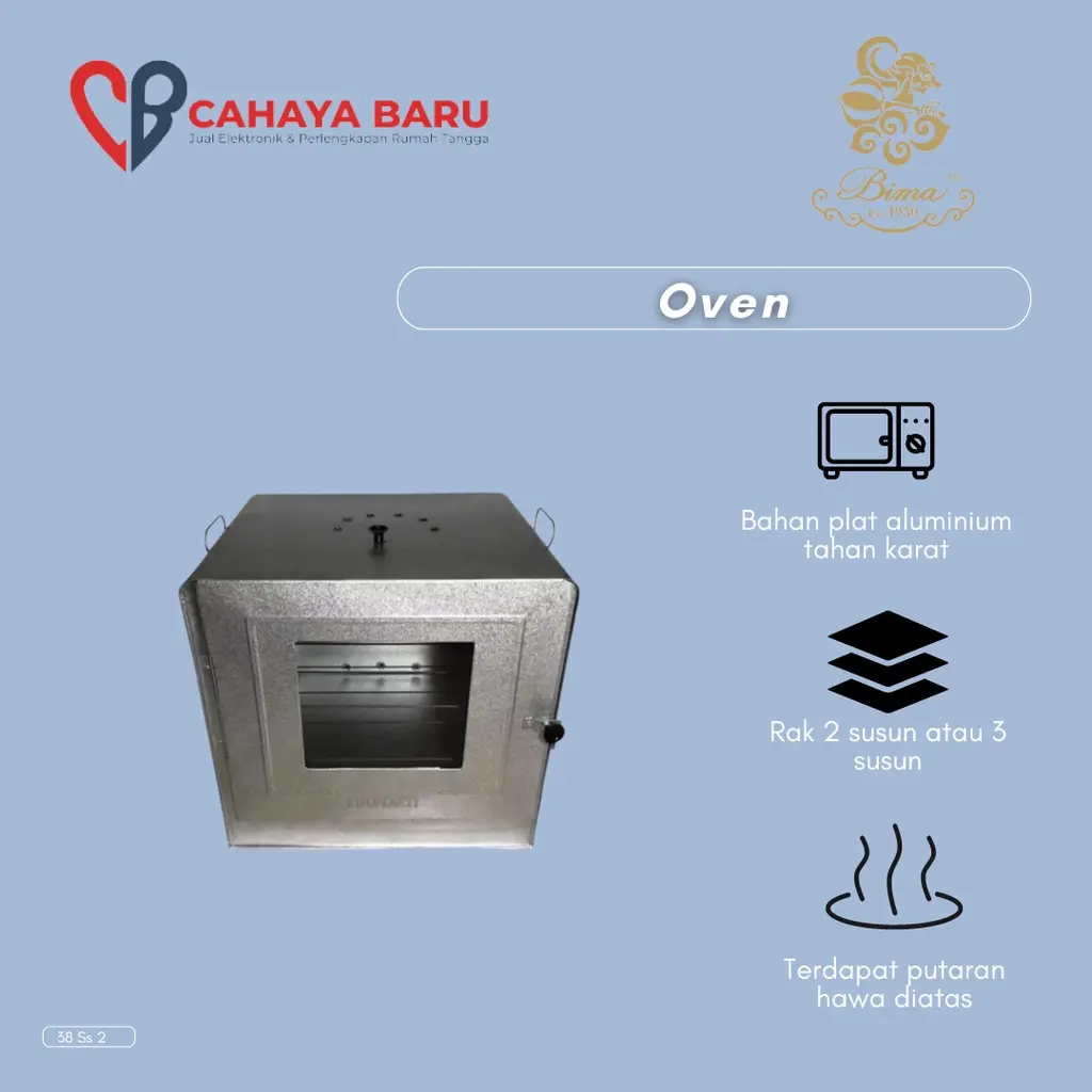 BIMA OVEN 38 SUSUN 2 ALUMINIUM