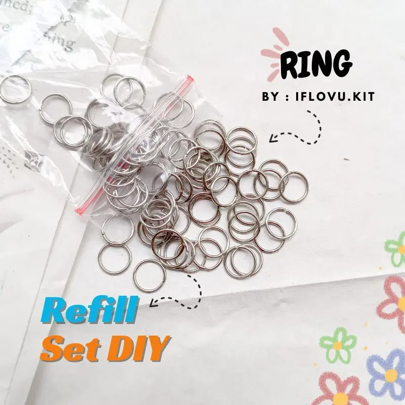 REFILL SET DIY By Iflovu Kit | Kodokan Gelang 1 Set Box stopper ring Kokot Udang Rantai Lada Stopper Gantungan Hp 6