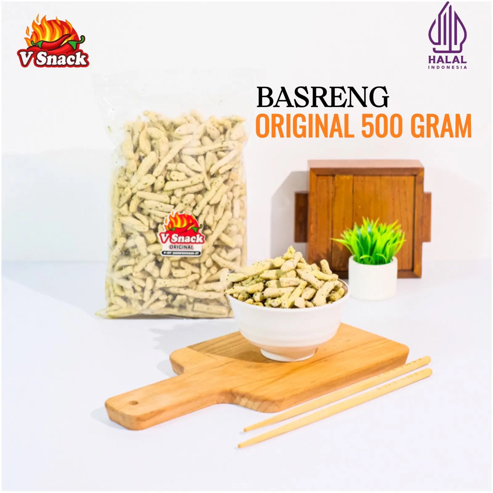 Basreng original jeruk purut 500gram Kering Makanan Food Snacks