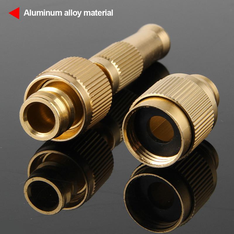 2Pcs Car High Pressure Water Spray Gun Spray Nozzle Washing Machine Nozzle with Quick-connect Connector 3/4" or 1/2" Metal Brass Garden Hose Pipe #452355 2