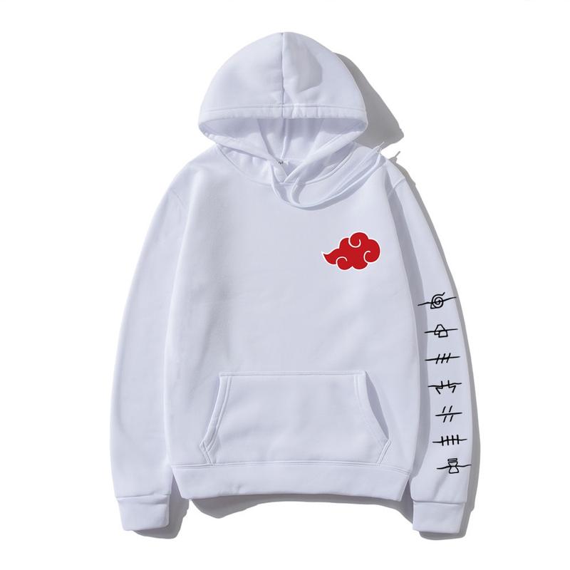 Product Introduction of Naruto Akatsuki Cloud Symbols Print Men Hoodies Sweatshirt Streetwear Hoodie Men Women Oversized Sweatshirt Baju Perkep 5