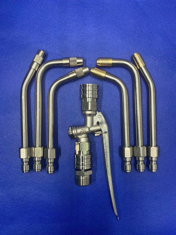 Bộ Tay Xịt Inox Vệ Sinh Máy Lạnh và Máy Giặt - Bảo Hành 1 Năm