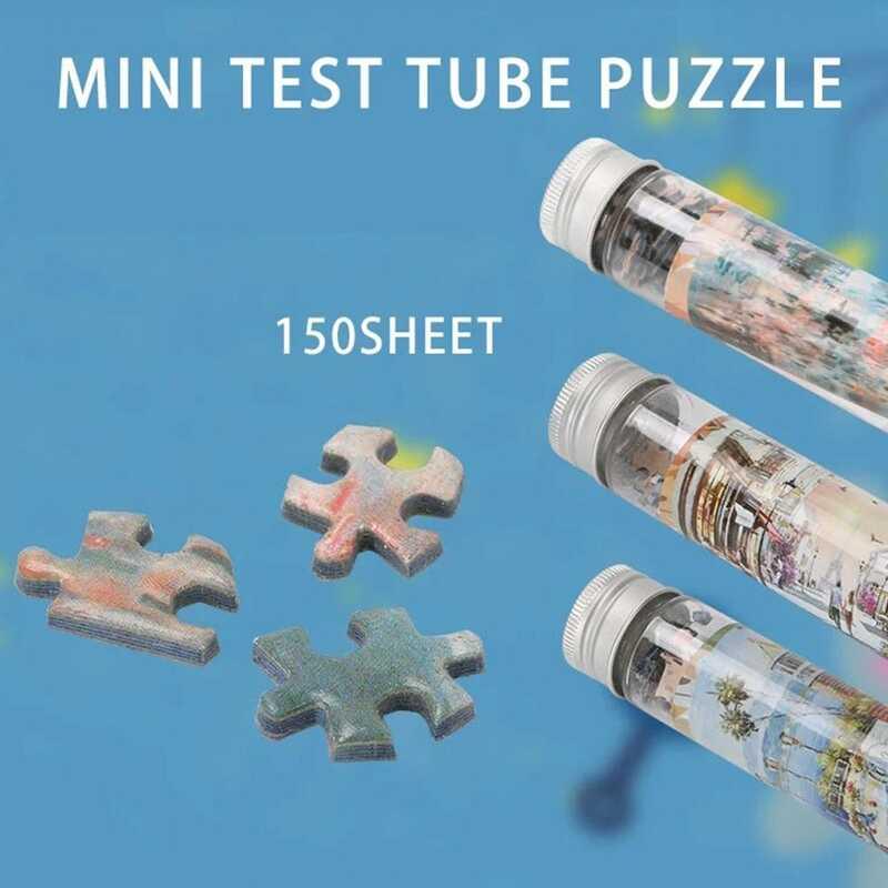 Product Introduction of 150PCS Set High Quality Puzzles Mini Gifts Puzzle Game Test Tube Oil Painting Jigsaw Adult Children 34