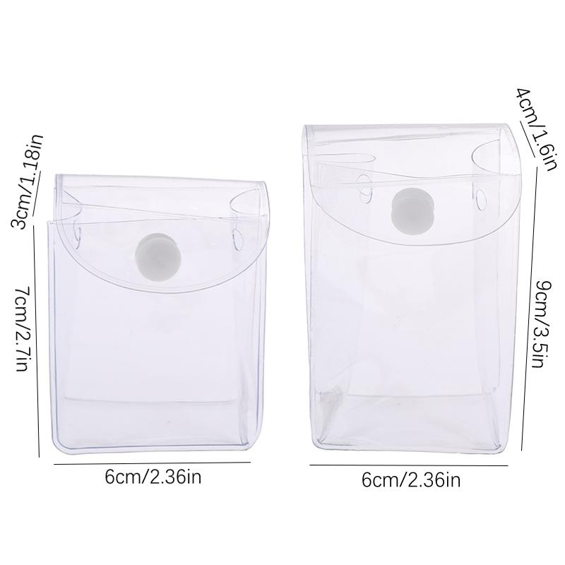 Product Introduction of Mini Anime Doll Display Bag Transparent Coin Purse Pendant Square Pouch Organizer Wallet Key Lipstick Earphone Storage Bag 30