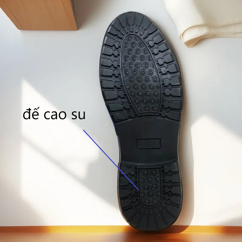 Giày da nam, boot nam cao cổ , chất da bảo hành một tháng đế cao su hai lớp đổi trả dễ dàng , B236, VISFRA 1