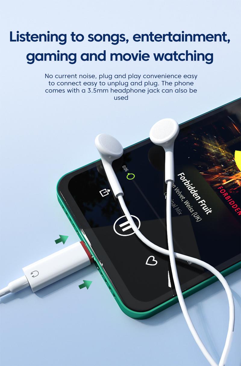 Product Introduction of Bộ chuyển đổi phù hợp cho tai nghe Apple 3,5 mm sang nghe âm thanh của Apple Bộ chuyển đổi iOS dây  sạc Phụ Kiện Nghe Nhạc 4