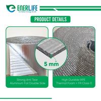 Gambar ENERLIFE PREMIUM Aluminium Foil Atap Foam Busa IXPE 5mm Double dari Enerlife Insulation Kota Administrasi Jakarta Barat 5 Tokopedia