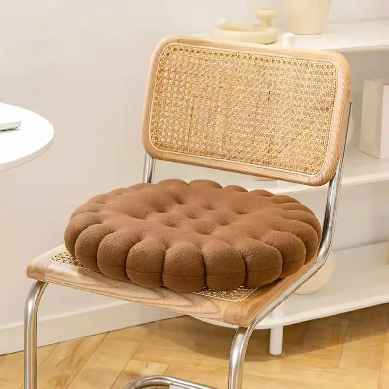 Đệm Ngồi Bệt Hình Bánh Quy Tấm Đệm Lót Ghế Dercor mẫu mới Siêu Ngộ Nghĩnh Vải Nỉ nhung mềm mịn kích thước 40 x 45 cm 6