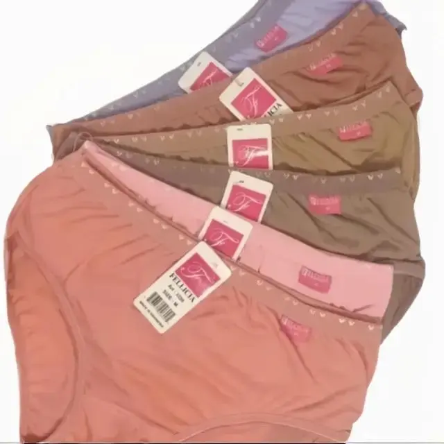 K10 Kareshi Star > 12 / 6 pcs Celana Dalam Wanita dewasa cotton dasar panties Nyaman Fellicia 3200 CD Lusinan Katun Poliester Polos Lucu Motif Remaja Pendek Cewek