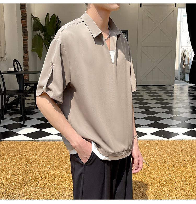 Product Introduction of Men's Polo Shirt 2025 New Short Sleeve T-Shirt - Casual Collar Top for Men, Trendy & Breathable, Wholesale Bulk Discount 24