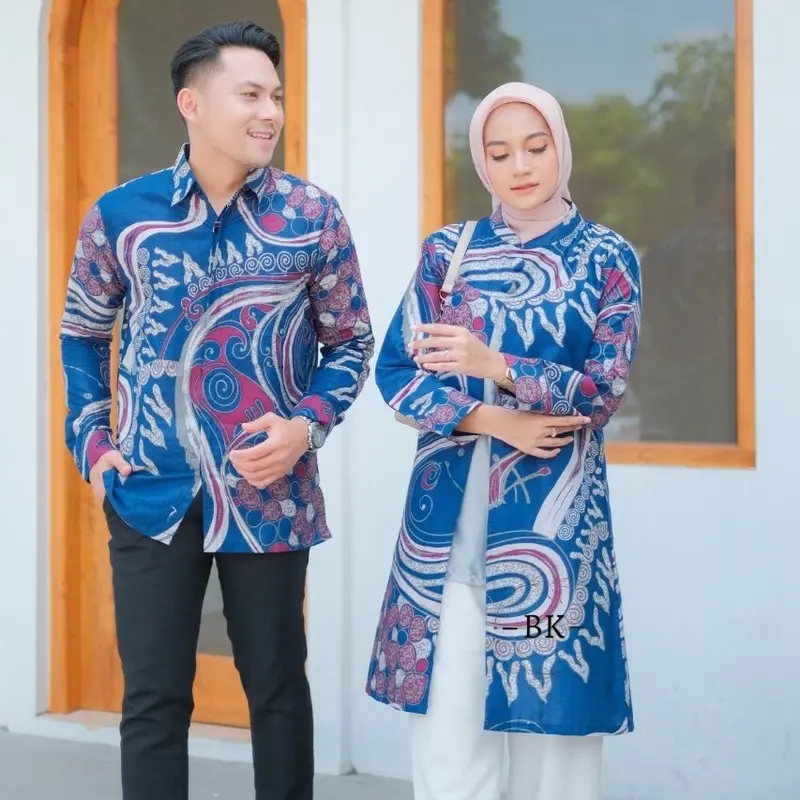 ATASAN BATIK COUPLE MODERN ABSTRAK || ATASAN KERJA || SERAGAM KERJA || M-L-XL-XXL-3L-4L JUMBO 3