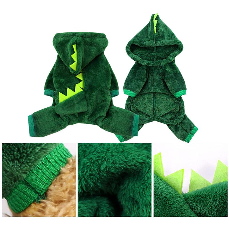 Product Introduction of Pet Dog Clothes Small and Medium-Sized Dogs with Velvet Dinosaur Pet Cat Clothes 31