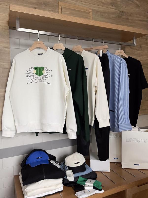 Áo Tay Dài LEVENTS BOOK SWEATER Cream