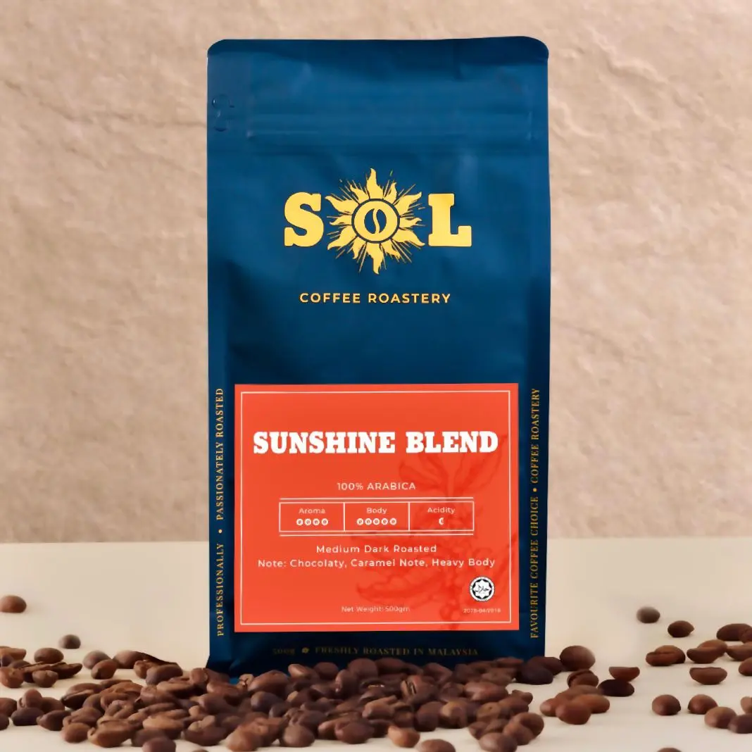 SOL Sunshine Blend FULL Arabica Coffee Beans - TikTok Shop Malaysia