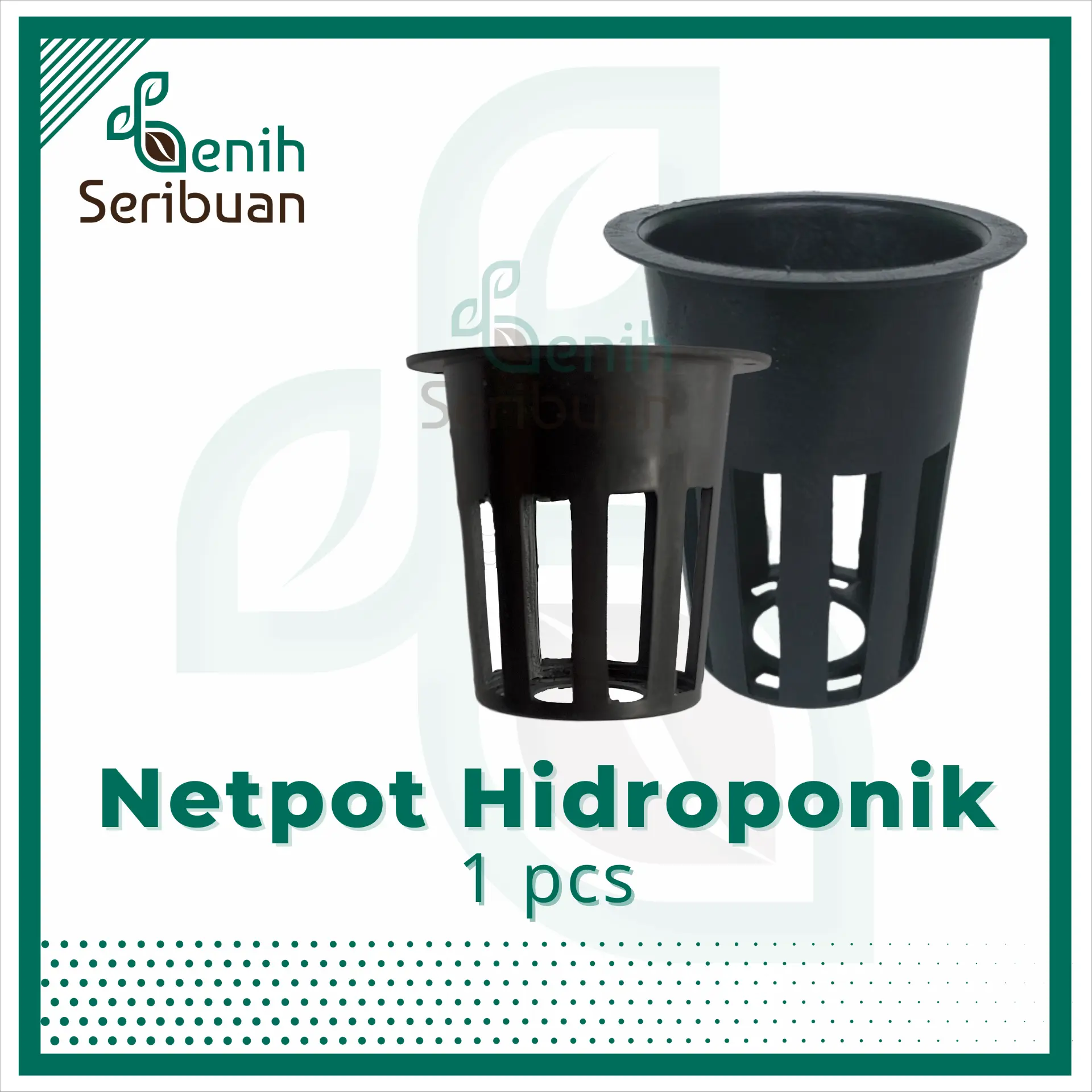 Netpot Hidroponik 5cm 7cm Satuan Plastik Hitam Benih Seribuan