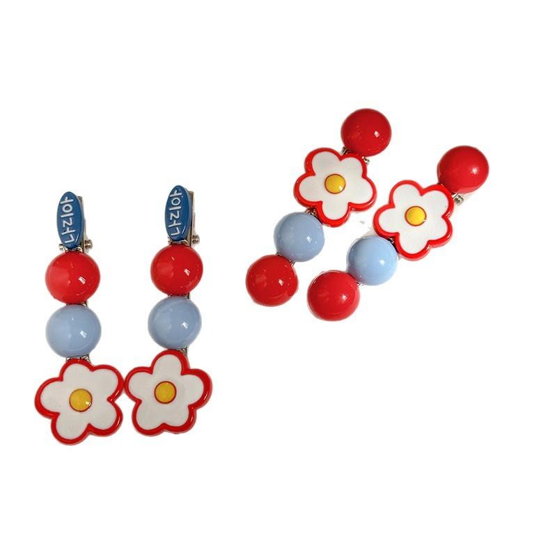 KYUBE - 2PCS JEPIT RAMBUT PITA BUNGA KOREA LUCU / JEPIT RAMBUT FASHION KEKINIAN