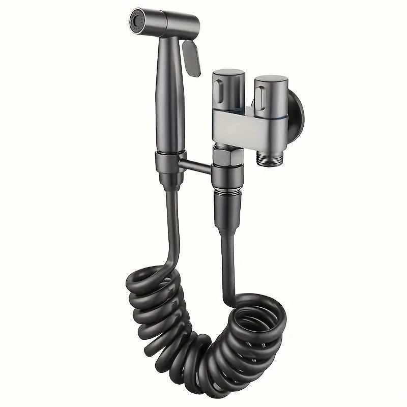 Product Introduction of Toilet Airbrush, Portable Bathroom Double Water Valve Cleaning Airbrush, Multipurpose Cleaning Airbrush for Flushing Floor Drain Toilet Washer Wall 5