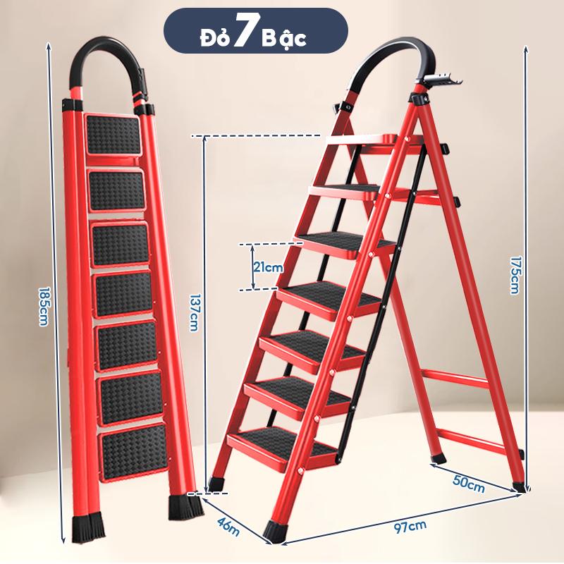 7 Bậc Thang Gấp Gọn Ghế Tay Thang Gấp Thuận Tiện Cho Gia Đình Vận chuyển từ Hà Nội