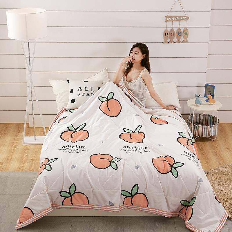 Product Introduction of Factory Direct Supply Summer Blanket Airable Cover Single Double Thin Quilt Gift Quilt Spring and Autumn Duvet Insert Machine Washable Summer Blanket 4