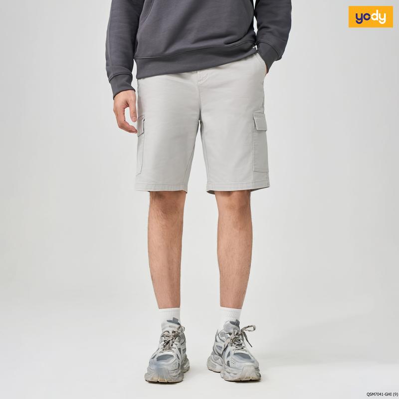 [ Flash sale ] YODY Quần Sooc Nam Kaki Nam Túi Hộp QSM7041 6