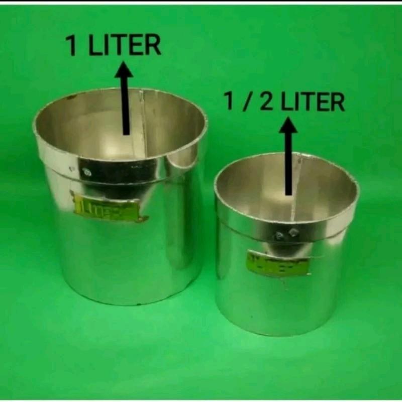 Literan / takaran beras 1 set 1/2 liter dan 1 liter - Shop | Tokopedia
