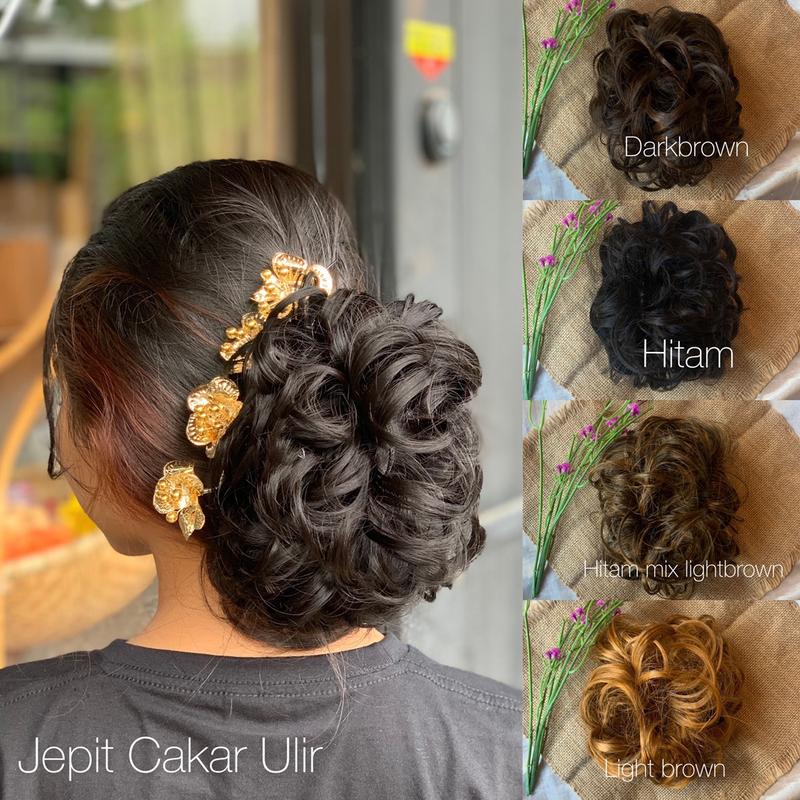 Jepit Cakar Ulir (rambut halus) / jepit rambut / jepit rambut dewasa / rambut palsu jepit / jepit rambut kondangan / jepit rambut sanggul / rambut palsu jepit / jepitan rambut korea Aksesoris Clips 1
